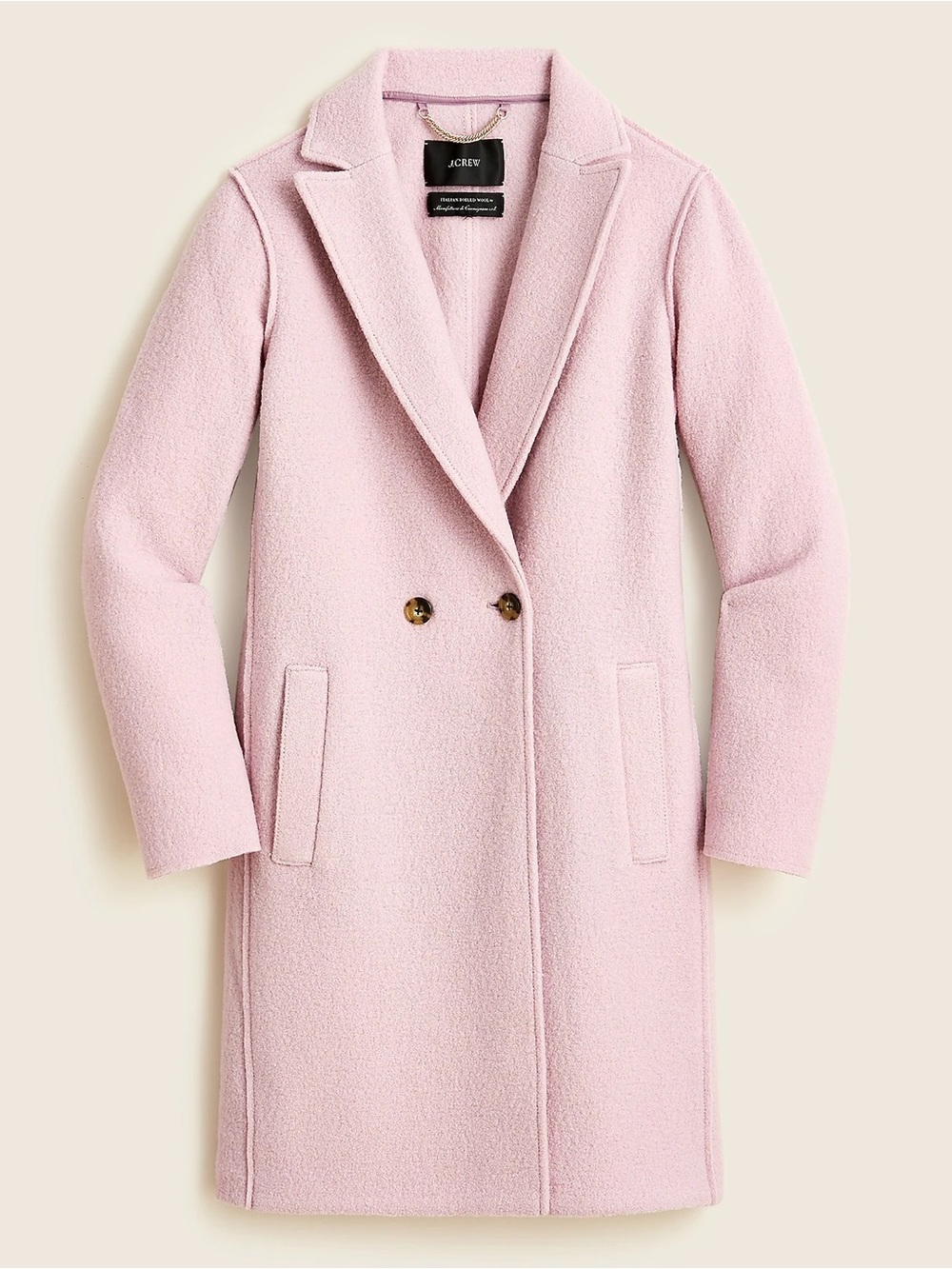 J. Crew Daphne Topcoat in Italian Boiled Wool